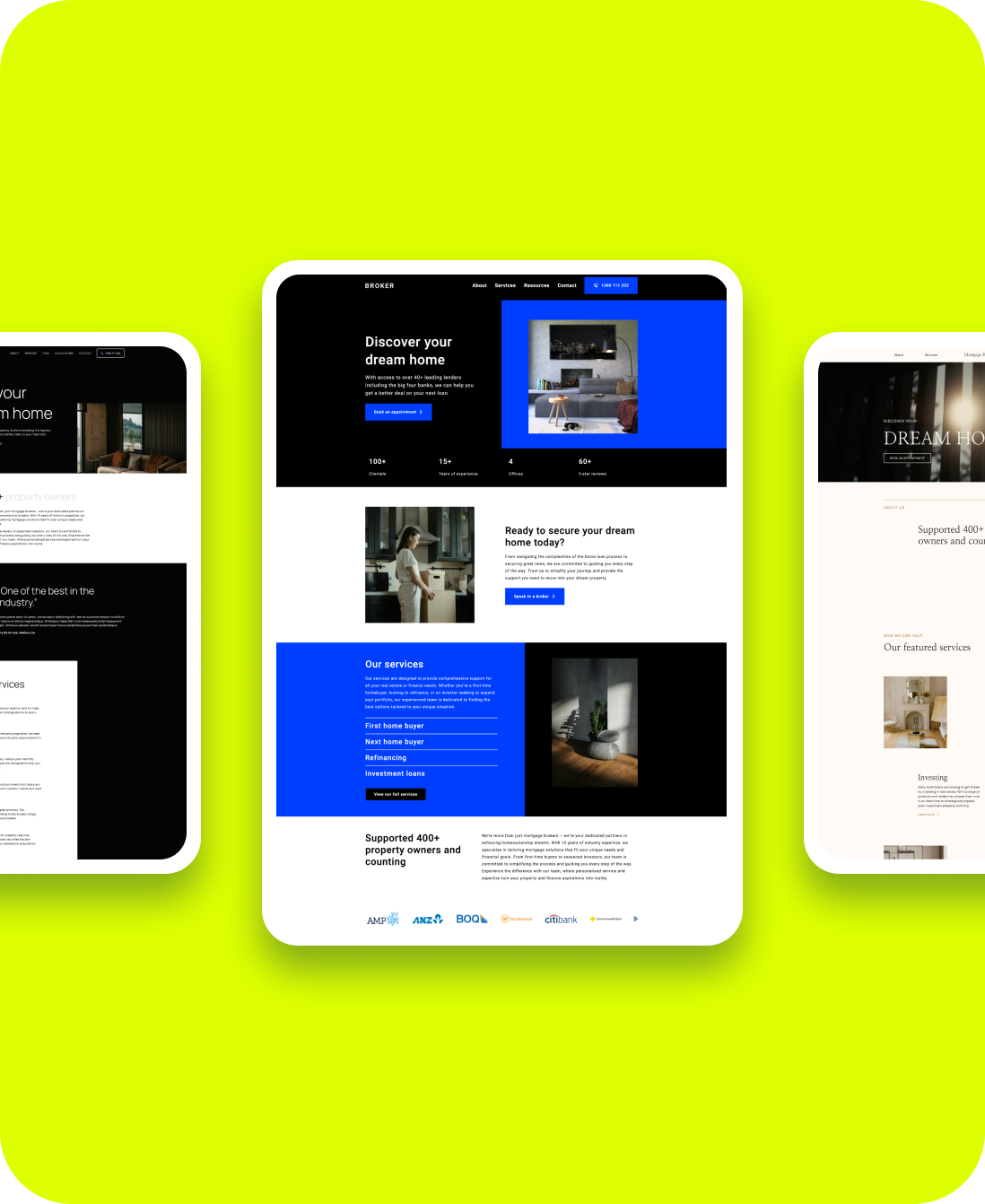Step 1 - Select a website template for our team of designers and developers to customise