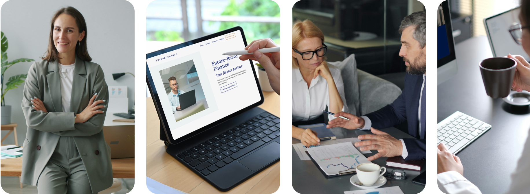 Financial advisor and financial planner website templates