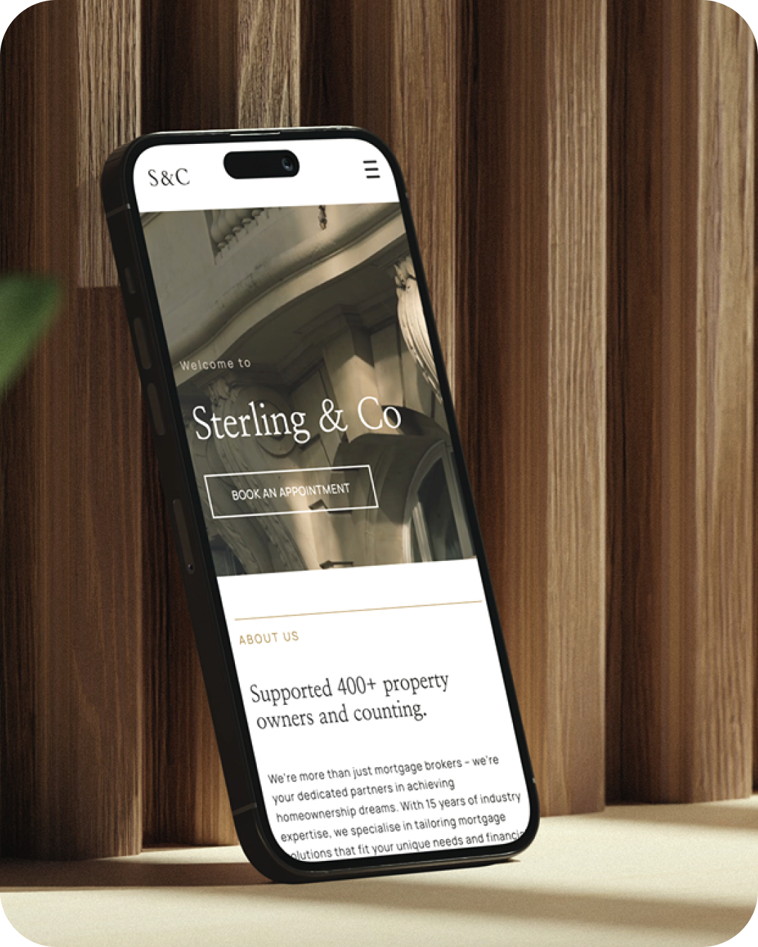 Luxury Mortgage Broker Website Template uses expert website design from Australian creatives