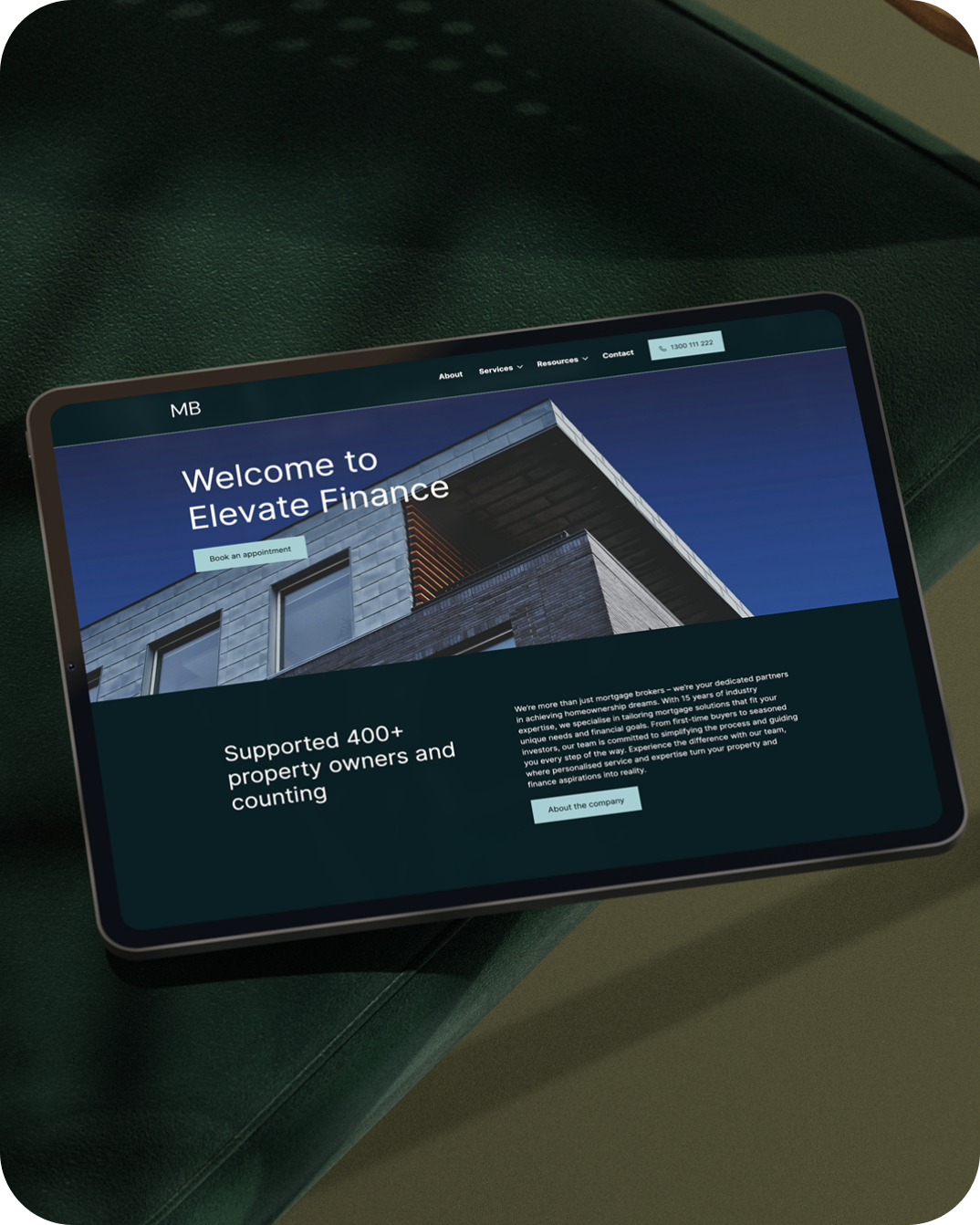 Metro Mortgage Broker Website Template uses expert website design from Australian creatives