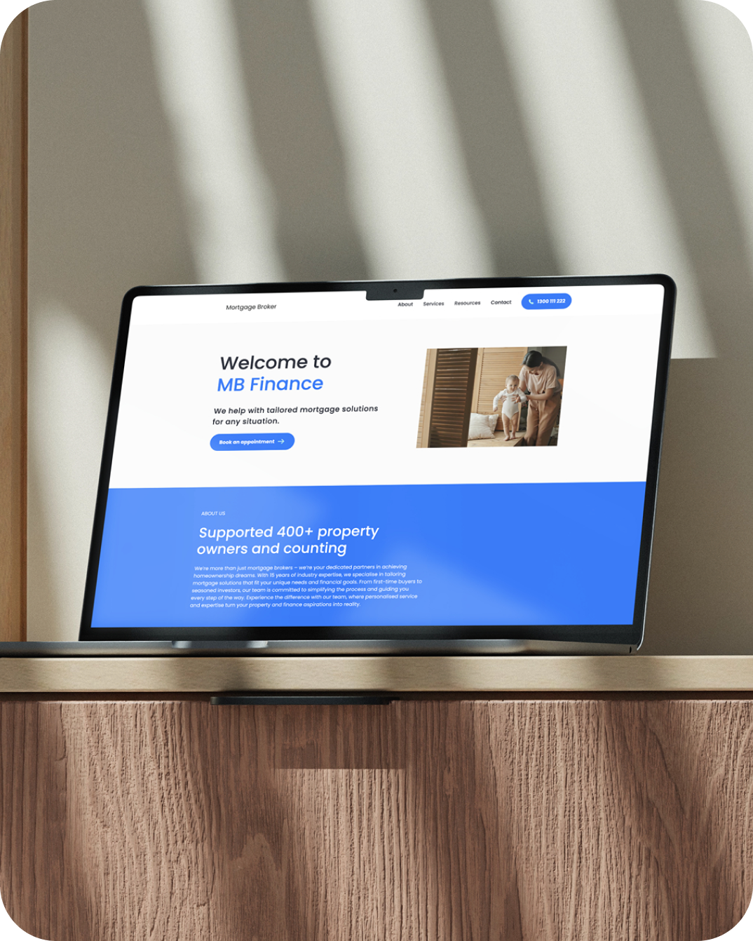 Sky Mortgage Broker Website Template uses expert website design from Australian creatives