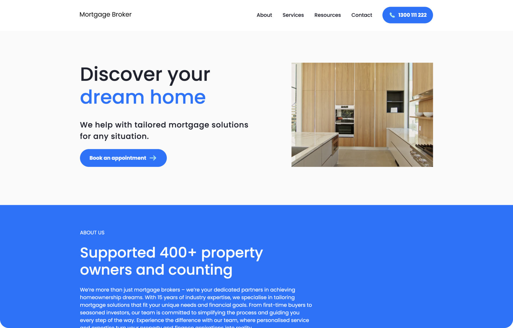 Sky Mortgage Broker Website Template uses expert website design from Australian creatives