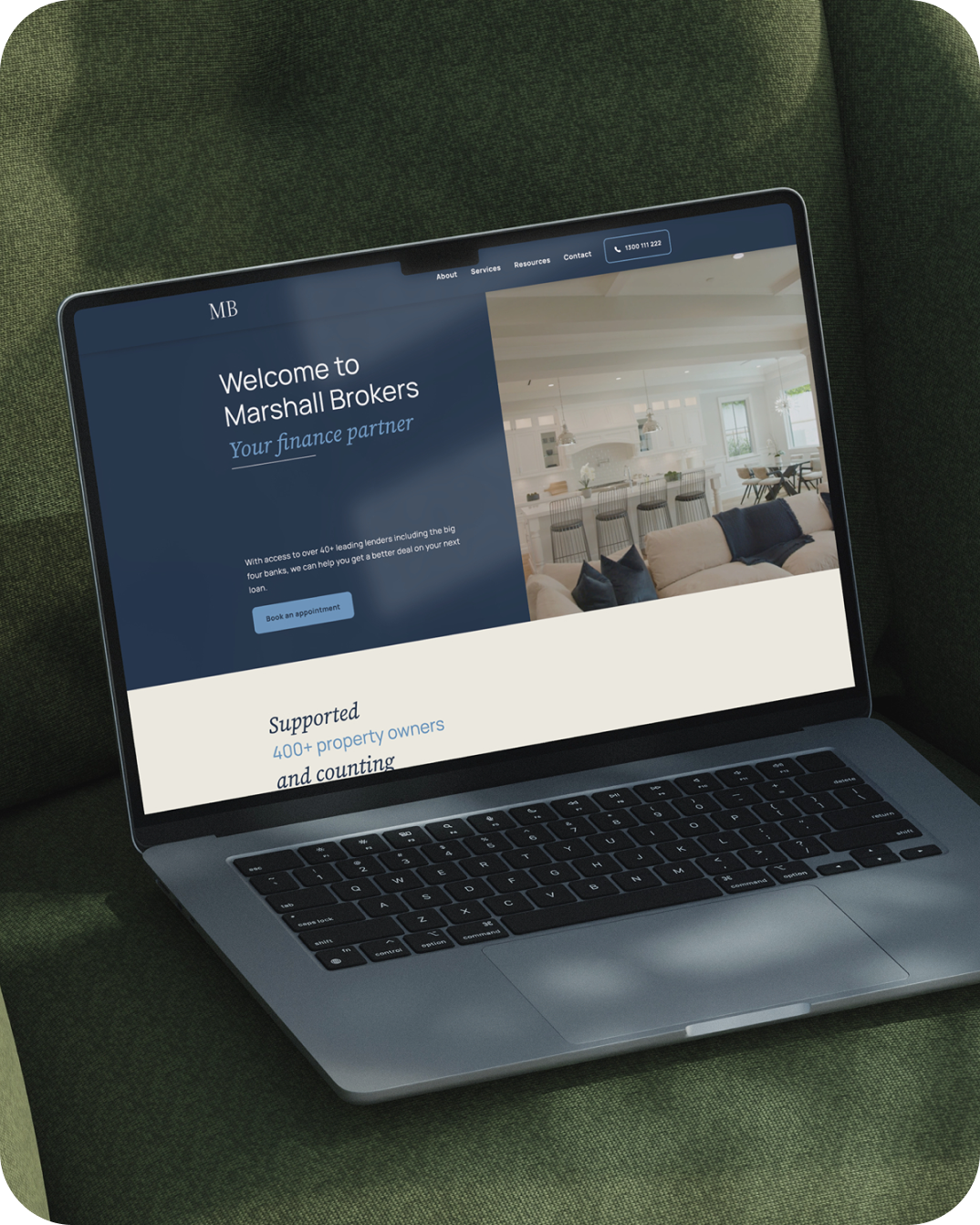 Classic Mortgage Broker Website Template uses expert website design from Australian creatives