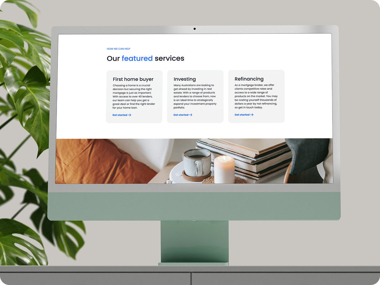 Sky mortgage broker website template - Suitable for desktop and mobile