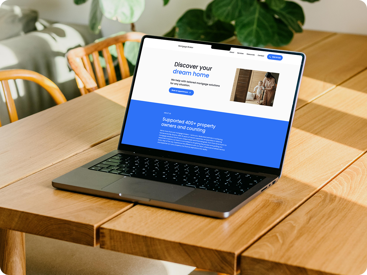 Sky mortgage broker website template - For brokers looking for a professional online presence