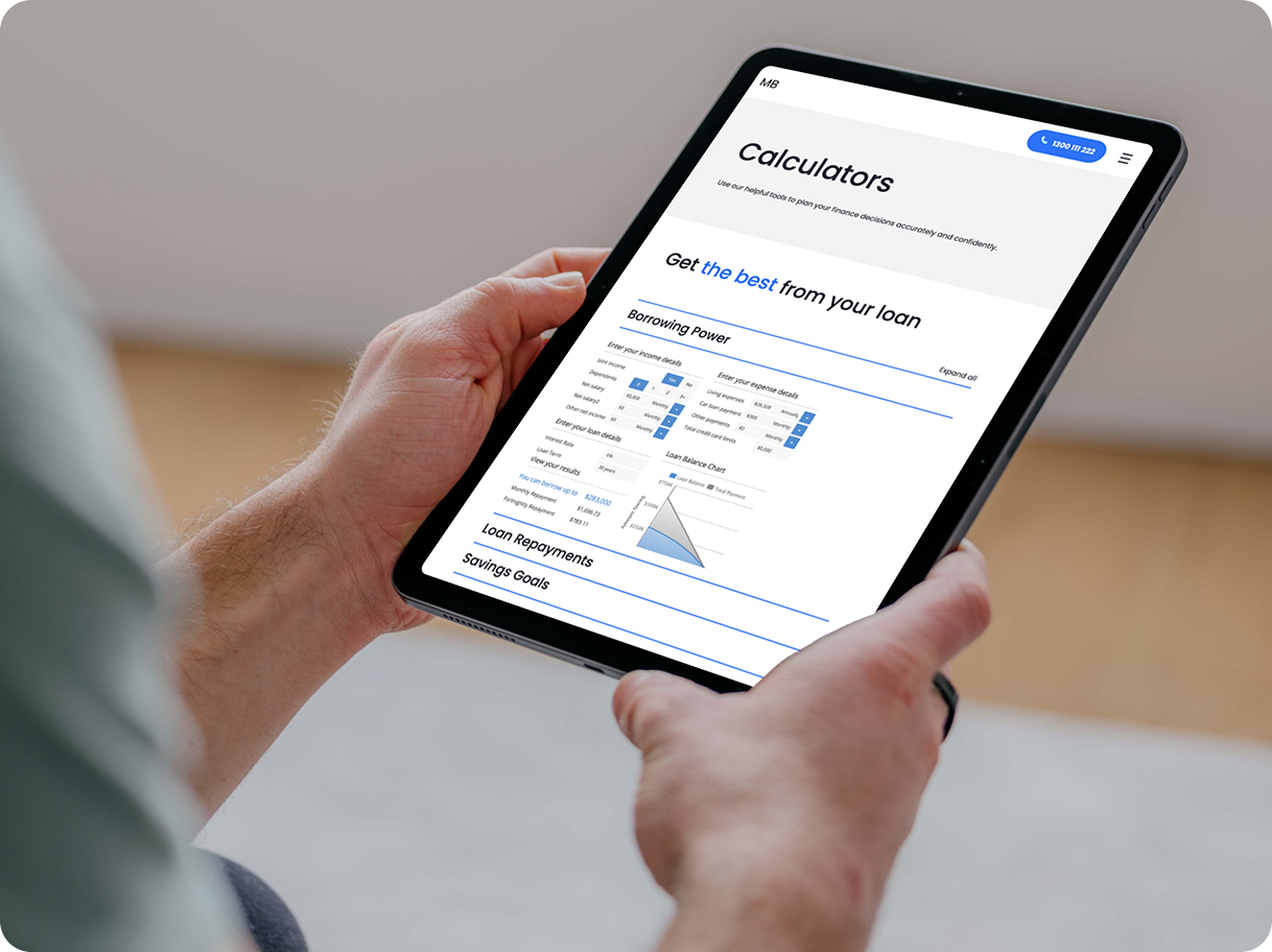 Sky mortgage broker website template - FBAA/MFAA calculator integration