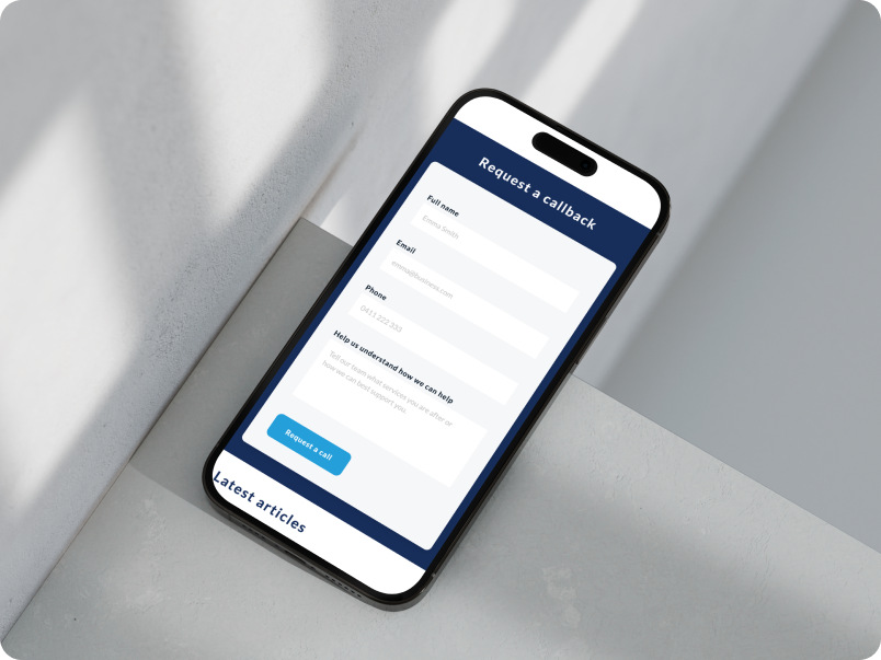 Basic Mortgage Broker Website Templates - Dynamic forms for capturing leads looking for home loans
