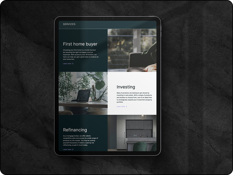 Premium Mortgage Broker Website Template designs - Mobile and responsive look and feel for lead generation across all devices