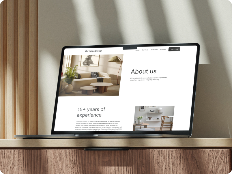 Premium Mortgage Broker Website Template designs - Mobile and responsive look and feel for lead generation across all devices
